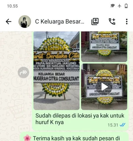 Pengiriman Papan Bunga Duka Plaza Senayan