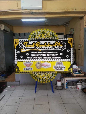 Papan Bunga di Plaza Senayan